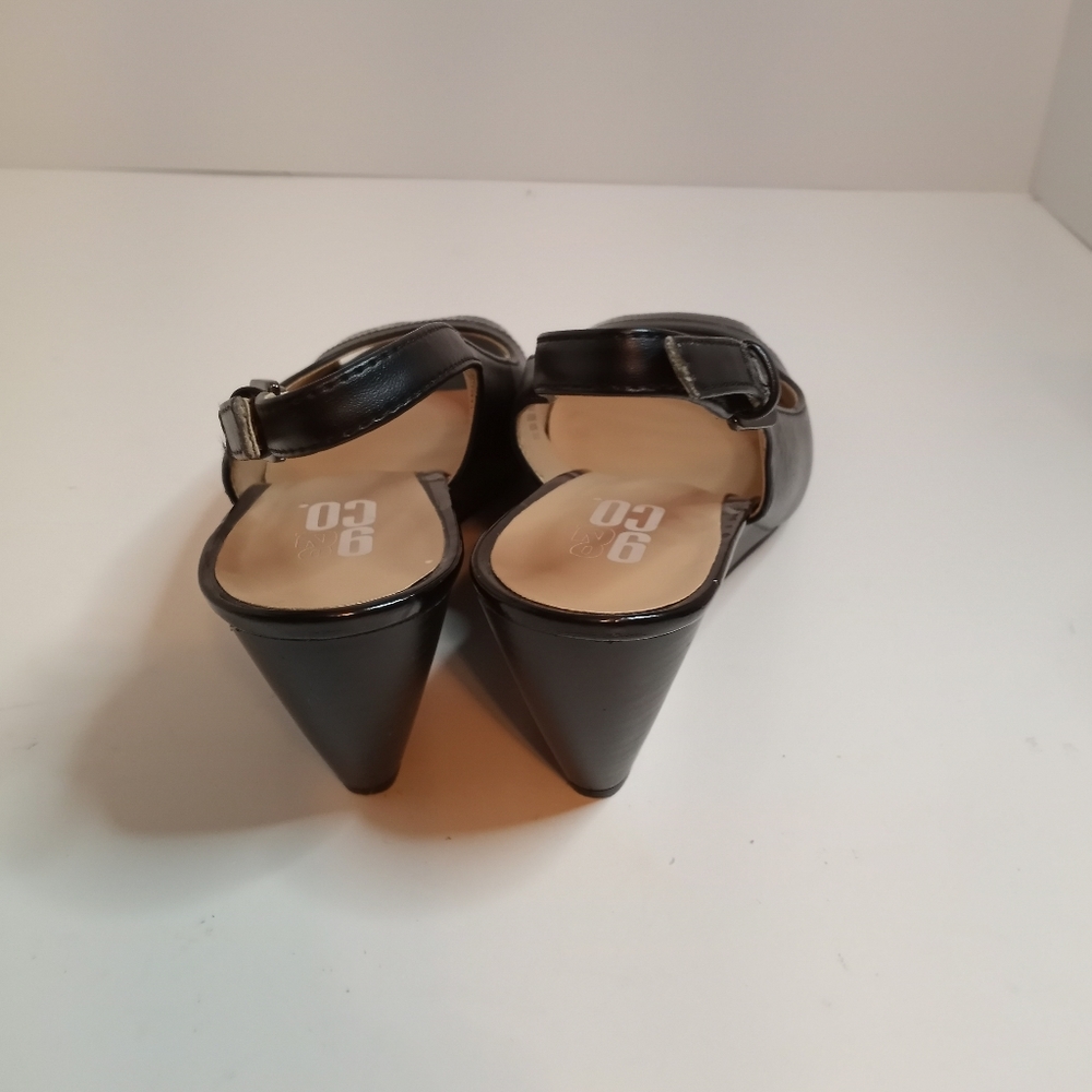 9 & CO JUGEVETTE BLACK SHOES SIZE 8M - Picture 4 of 6